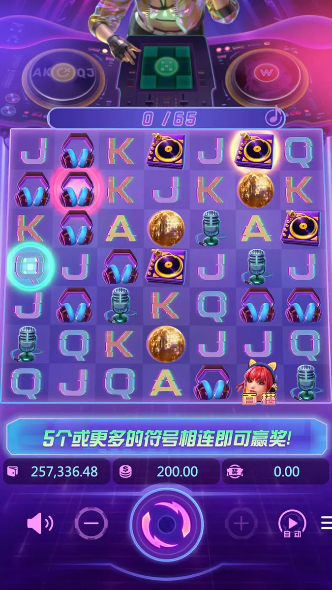 Rave Party Fever（電音派對）遊戲完整介紹 - 主遊戲畫面
